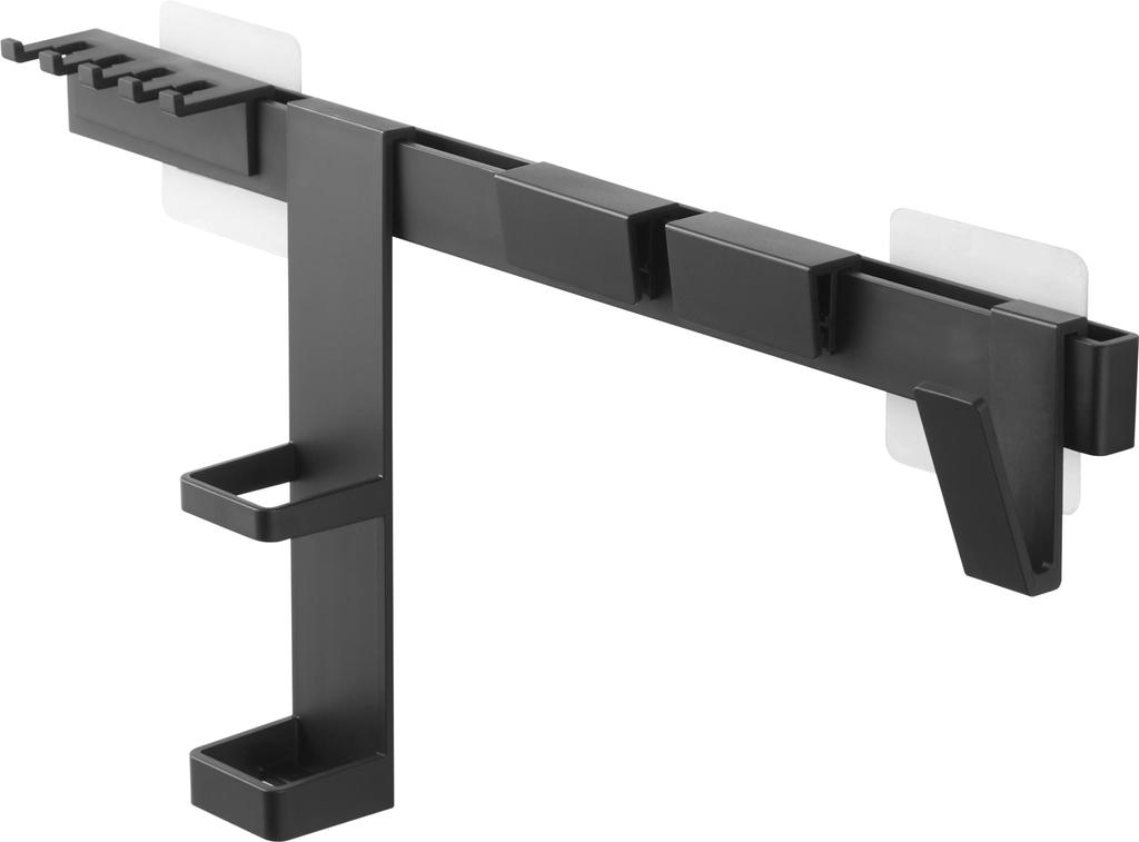 Yamazaki Jitsugyo Film Háček Elektrický zubní kartáček Úložná sada na zubní kartáčky Černá Hlavní jednotka každá část je Š38 x H6 x V18cm háček není Tower