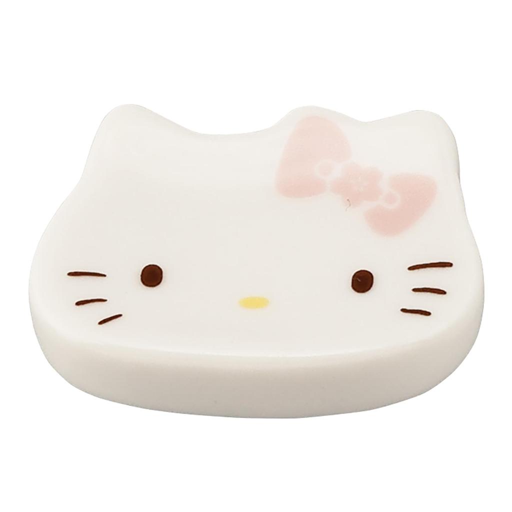 Sanrio Characters Hello Kitty with Chopstick Rest Japanese Kitty Made In Day (SANRIO) Chopsticks, 22.5cm Long, Set, Approx. 4x2cm, Tableware,
