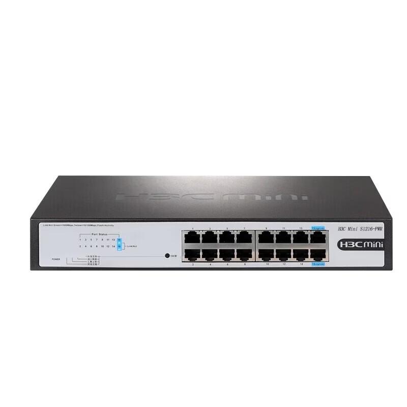 H3C S1216-PWR 16-Port Gigabit PoE Switch