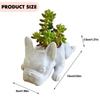 Resin Dog Succulent Planter Ornaments Mini French Bulldog Plant Planter Waterproof Handicraft  Garden Lawn Decor