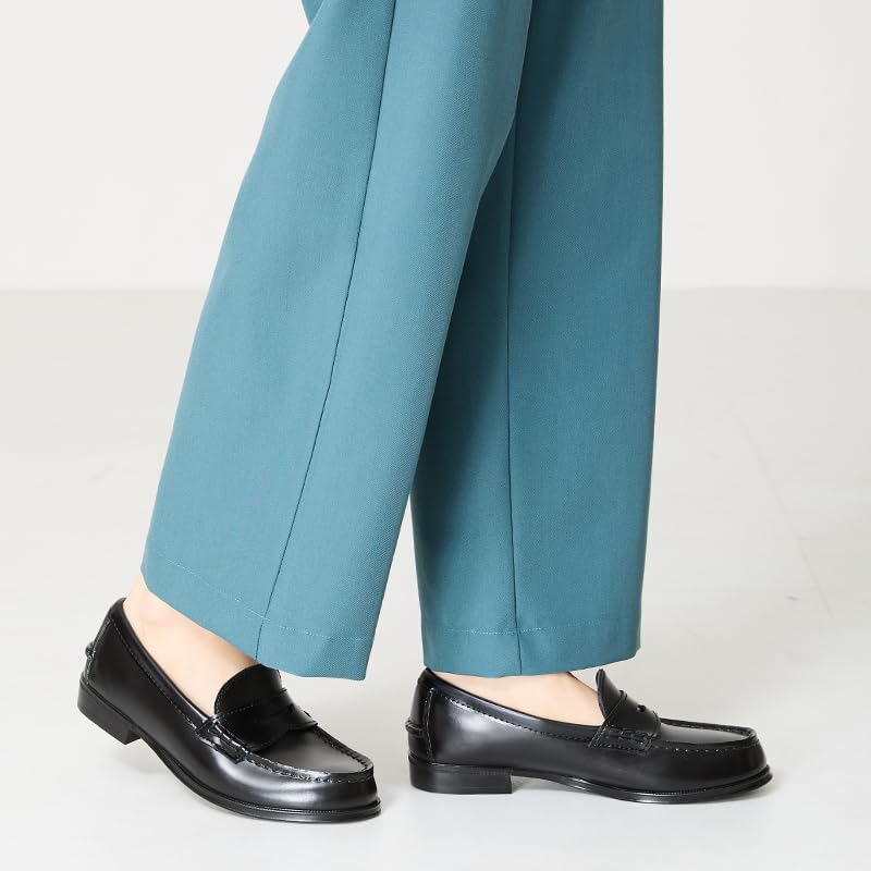 Oriental Traffic R-1020 Damregnloafers, Vattentäta och Vattenavvisande, Platta, Bekväma för Promenader, Pendling och Skola, Svart, Storlek 25,0 c