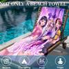 Personalized Beach Towel Custom Name/Logo Oversized Microfiber Quick-Dry Towel Summer Party Gift For Beach Swimming Bath Sports
