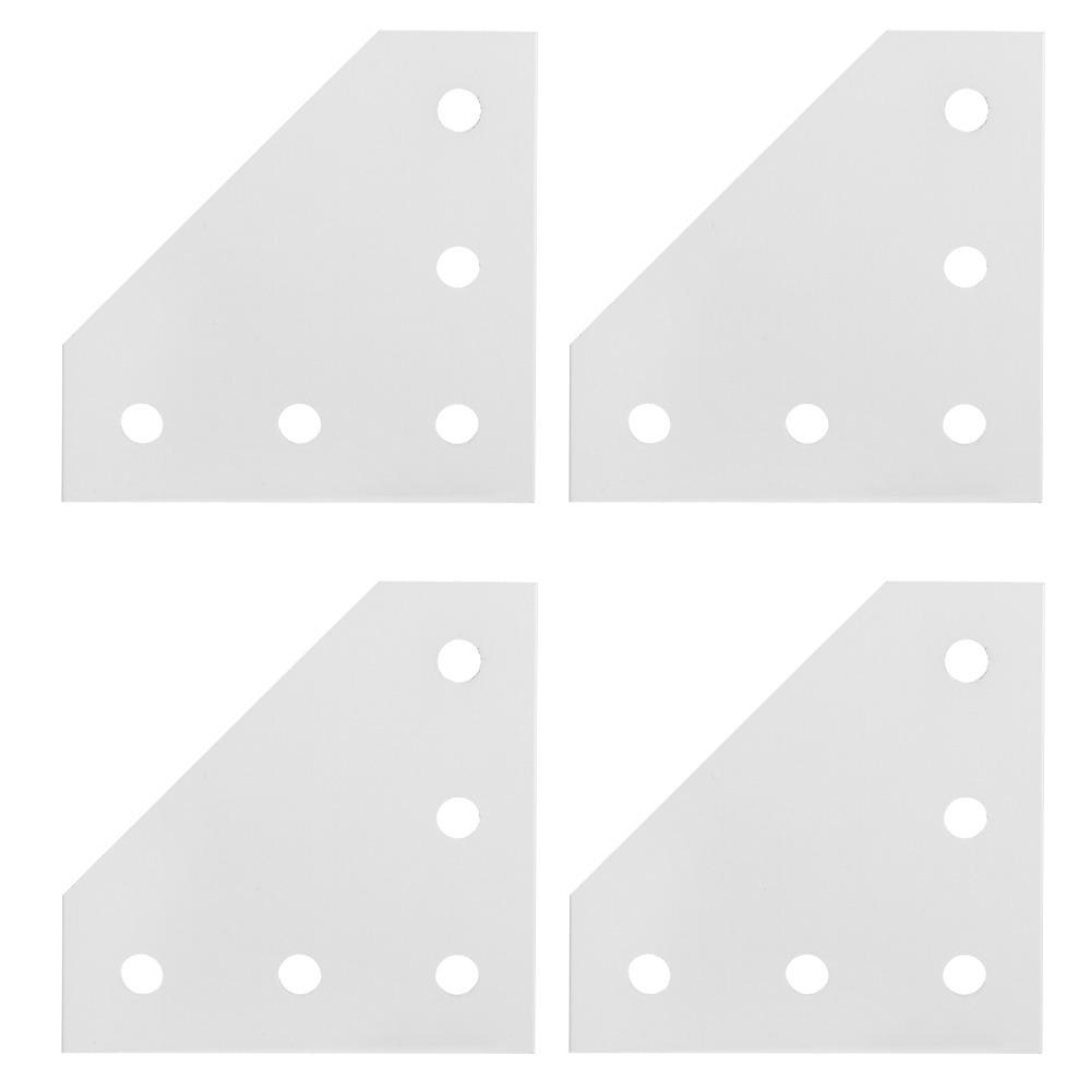 4pcs Reinforcement Plate Aluminum Extrusion Connector Joining Plate Outside  3D Printer Frame