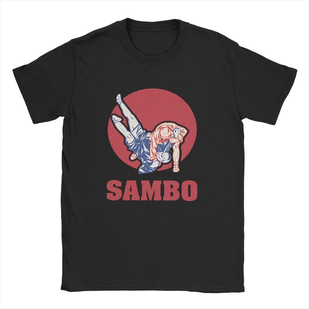 Streetwear T Shirt Summer Sambo Dagestan Wrestling Russian Flag TShirts Cotton Tshirt Men Funny Pattern Short Sleeve Top Tees