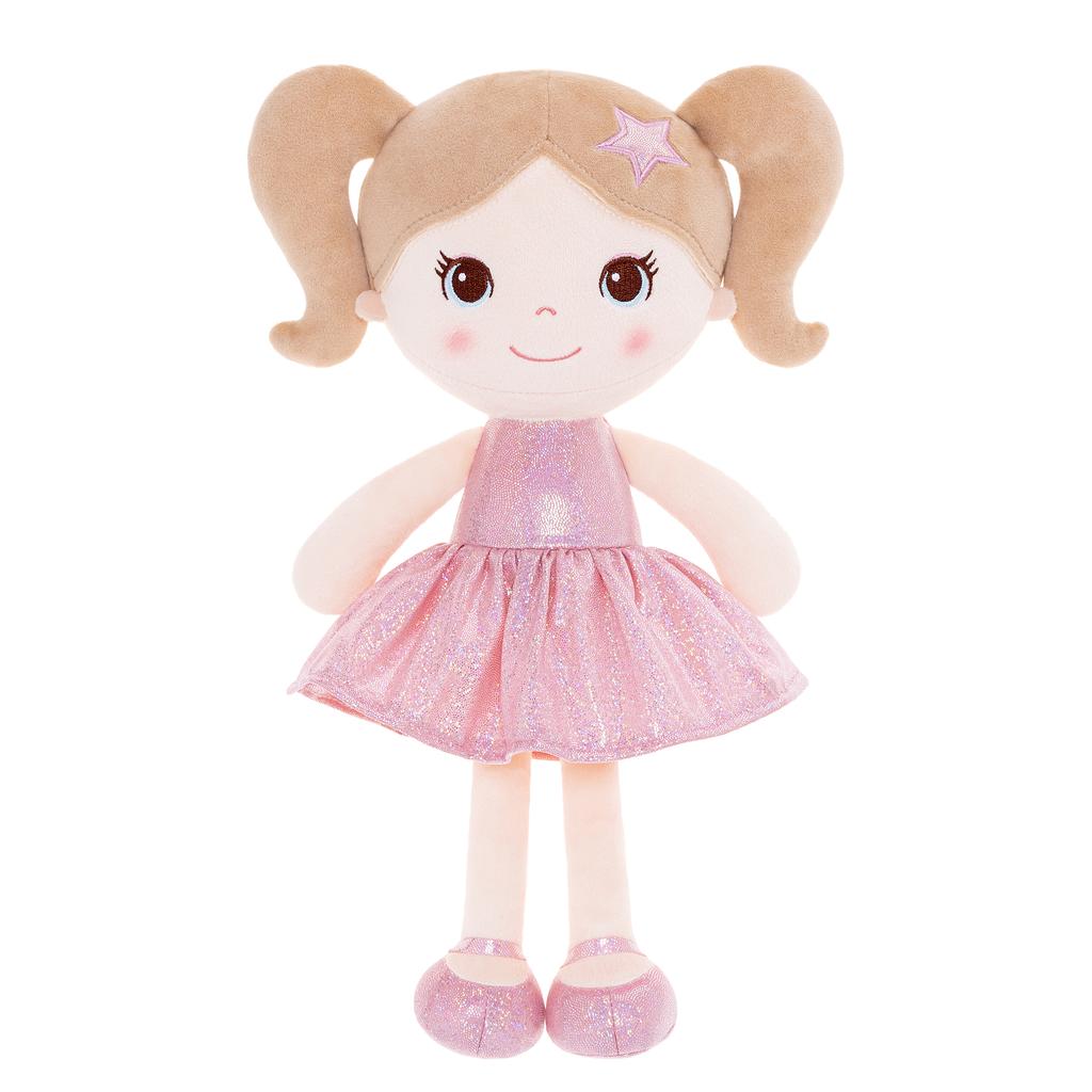Plush Toys New Design Fashion Girl Tina Dolls Curls Dolls Furry Friends for Kids Birthday Gift Pink