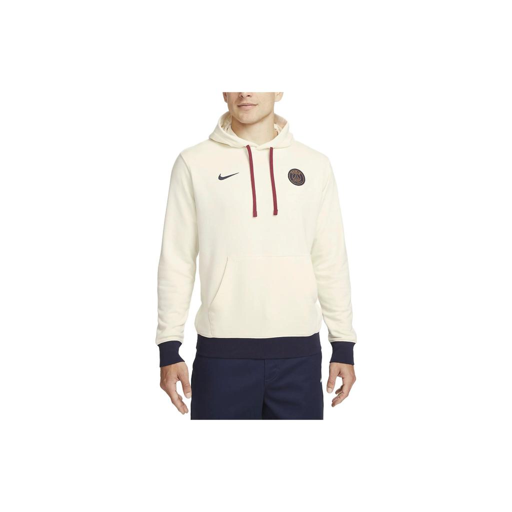 Nike Logo Embroidered Hooded Long Sleeve Casual Sweatshirt Men sweatshirt Beige DV4963-113