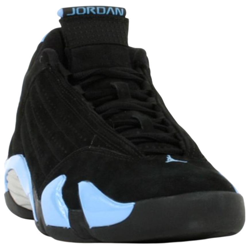 Air Jordan 14 Retro Schwarz University Blue 2026 Unisex Sneaker Weiß Metallic-Silber 487471-007