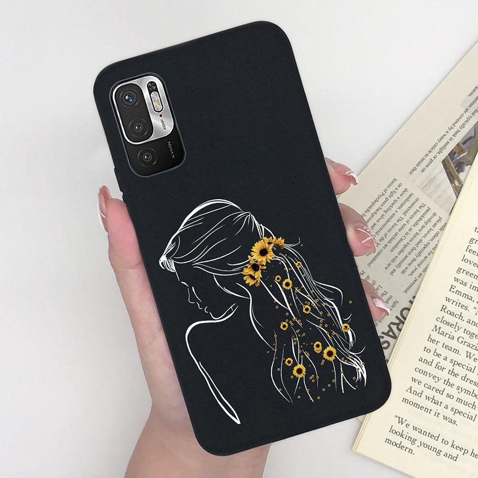 For Xiaomi Redmi Note 10 10T 11 SE 5G Case Pilot Cartoon Pattern Soft Silicone Back Cover For Xiaomi Poco M3 Pro 5G New Bumper