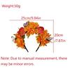 Realistic Fabric Flower Hairhoop for Women Girl Theme Party Headband Mexico Ethnic Headpiece Wedding Bride Hairband