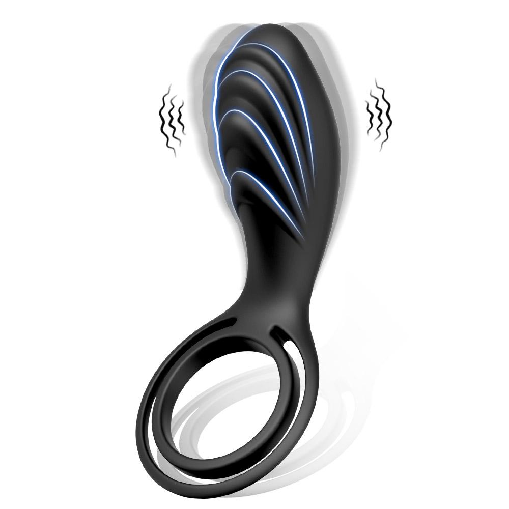 Anel Peniano Masculino Ejaculação Vibrador para Homens Anel Peniano Atraso Extensão do Pênis Estimulação Anal Clitóris Brinquedo Sexual para Casal