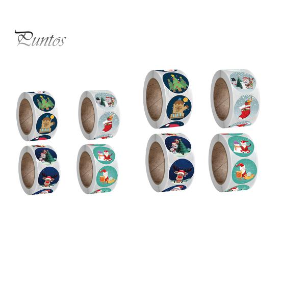 500 Pièces 3.8cm Etiquette Autocollantes Noel, Autocollants D'enveloppe Présente Des Autocollants Décoratifs Décoration De Fête étiquettes De Noël (5 | Leroy Merlin