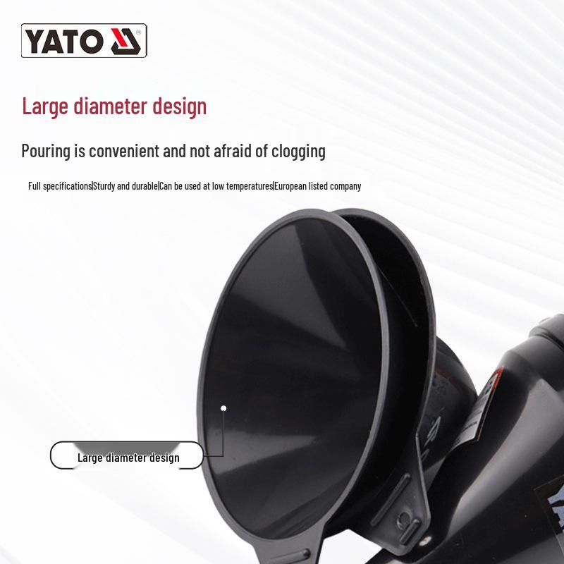 YATO Hands-Free Thickened Bayonet Funnel for Fuel and Oil Pouring