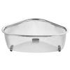 For Kitchen Sink Corner Strainer Basket Stainless Steel Sink Strainer Corner Placement Non-slip Foot Pads Fabric Debris