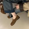 2025 autumn new woolen deep-mouth suede soft-soled foot cover versatile fashion commuter work women's single shoes
