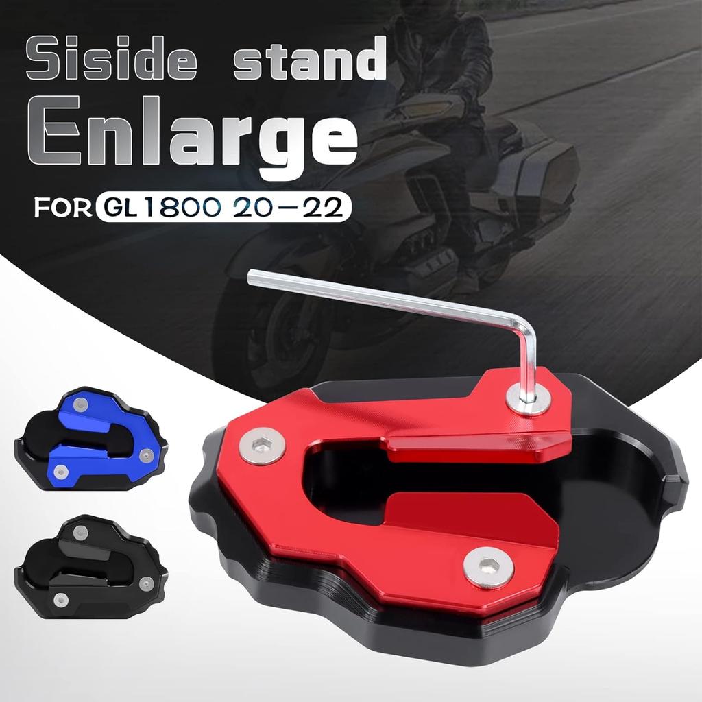 Worldmotop Motorcycle Kickstand Pad Enlarger Extension Side Stand Plate Pad Replacement for HONDA Goldwing 1800 GL 1800 F6B GL1800 2020 2021
