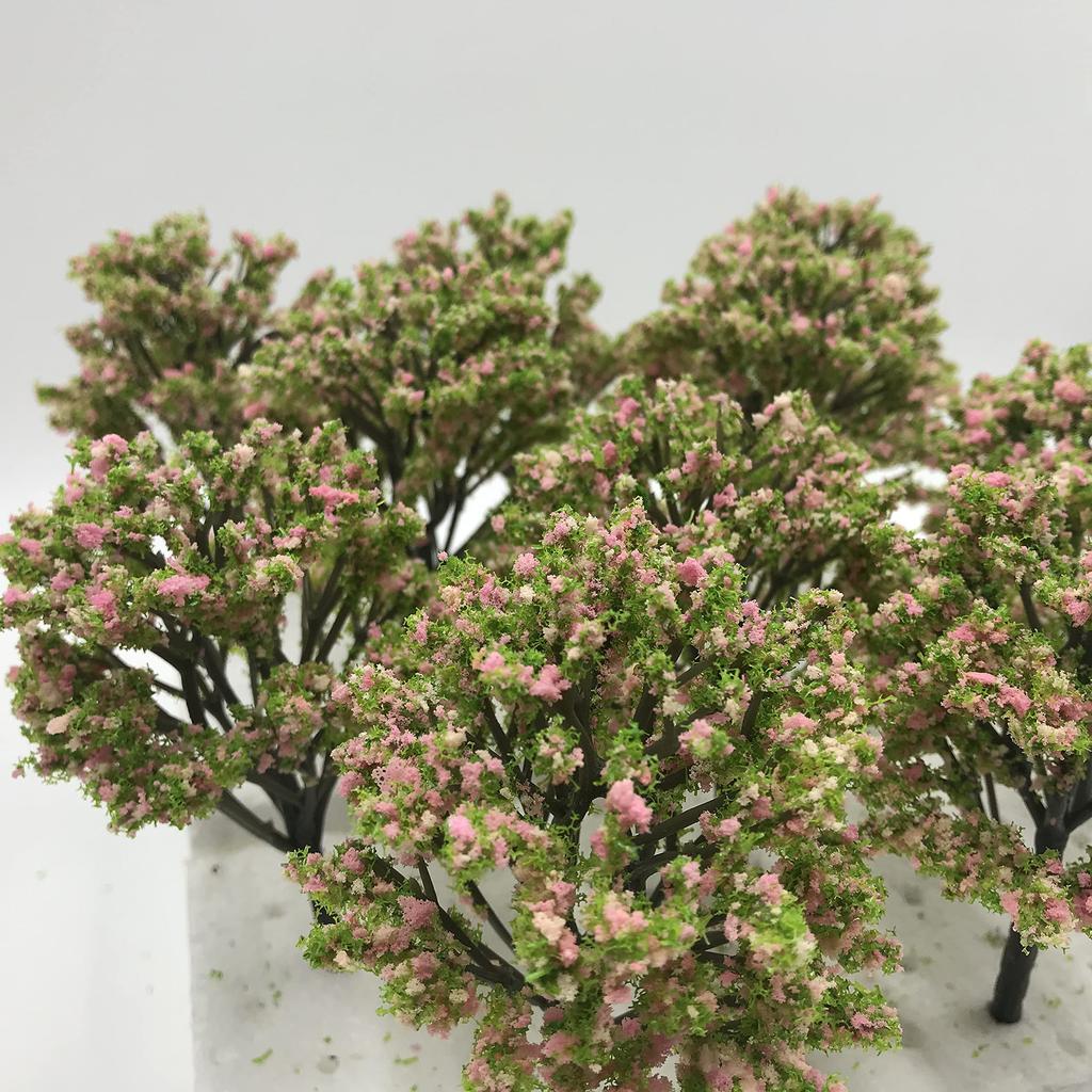 Green Cherry Palm Pine Forest N Architectural Tree Cherry 6 Pieces [DauStage] Blossom, Bamboo, Tree, Willow, Model, Gauge, Diorama, Railway,