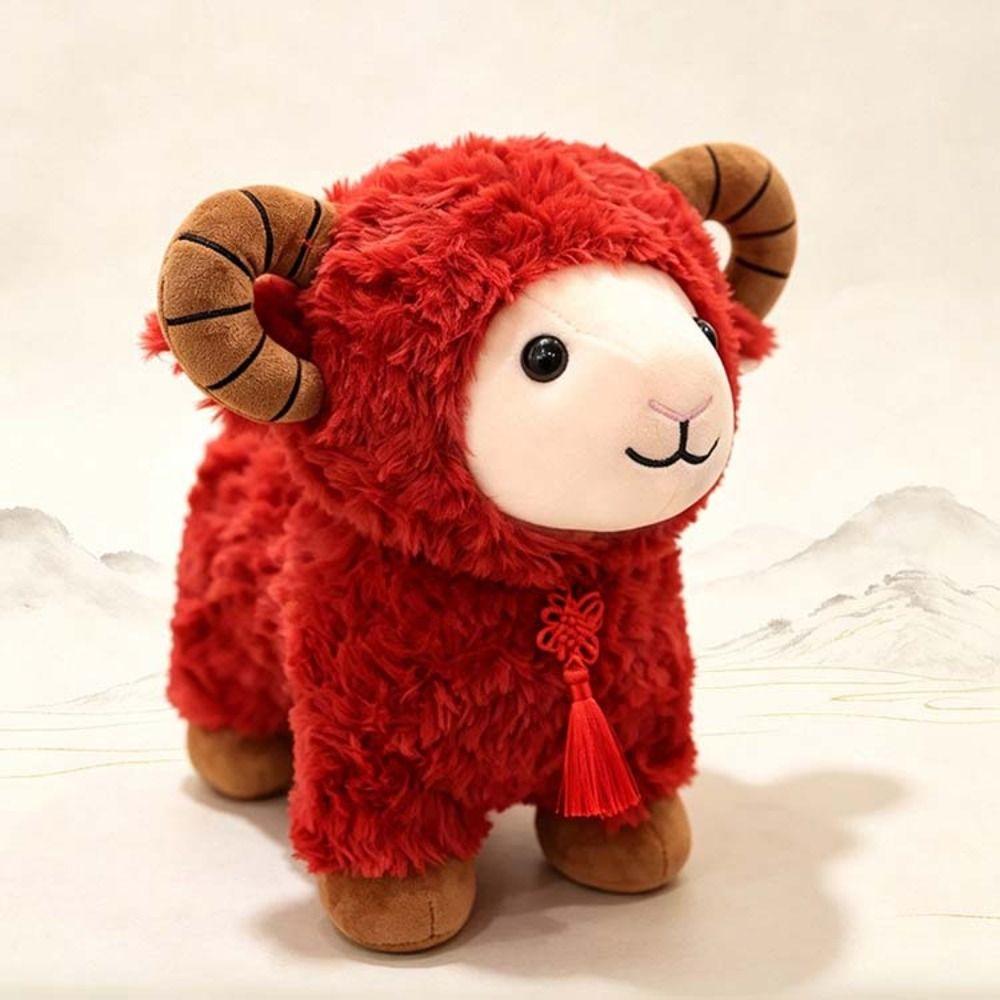 Fortune Simulation Sheep Plush Doll PP Cotton Lucky Sheep Plush Toy  New Year Gift