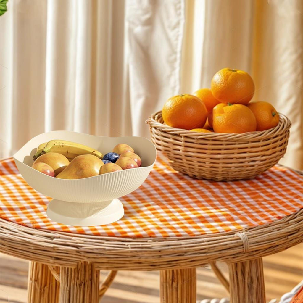 Decorative Pedestal Bowl Dessert Display Stand Dish Holder Footed Fruit for Dining Room