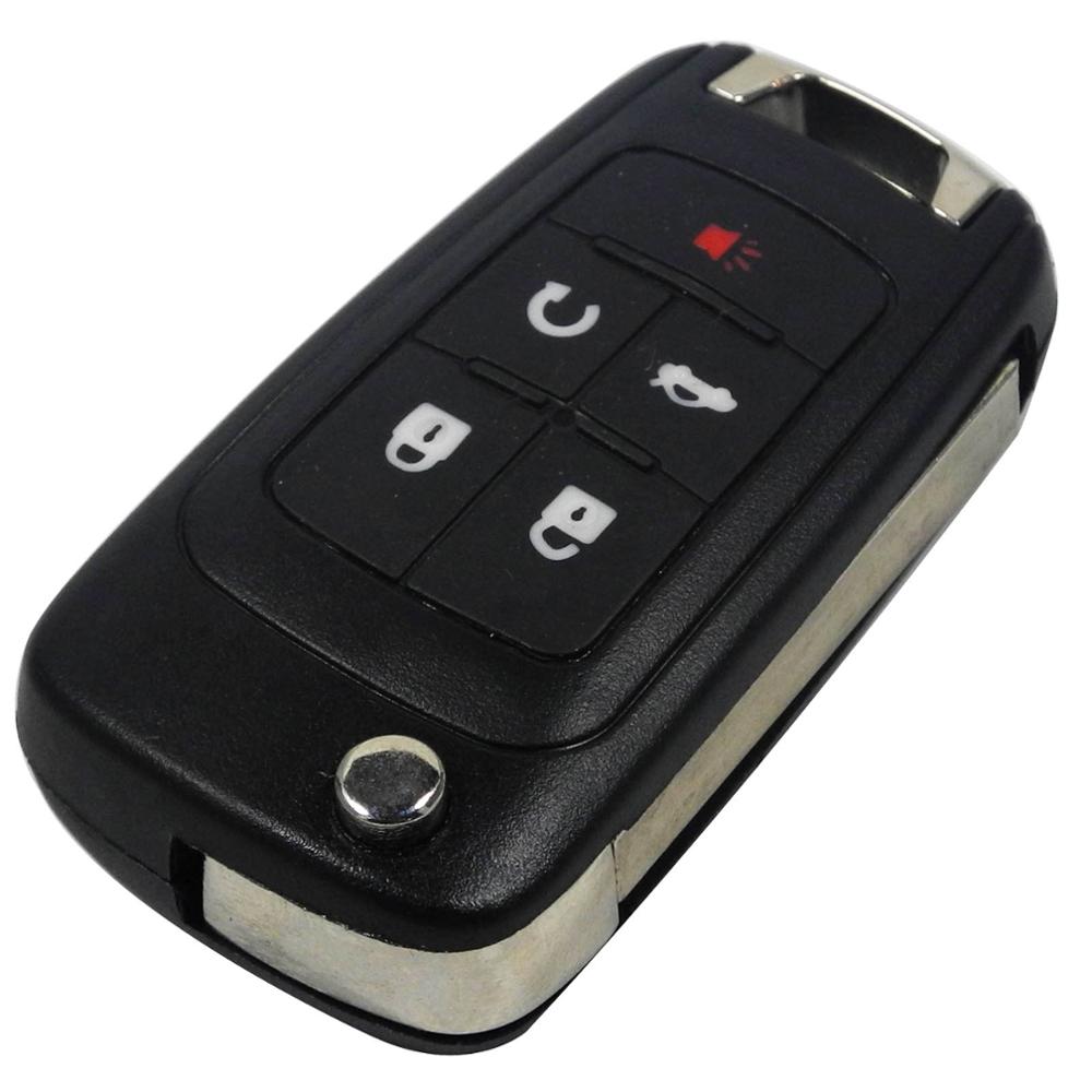 Jingyuqin 20p Flip Folding Remote Car Key Shell For Chevrolet Cruze Epica Lova Camaro Impala 2 3 4 5 Button HU100 Blade