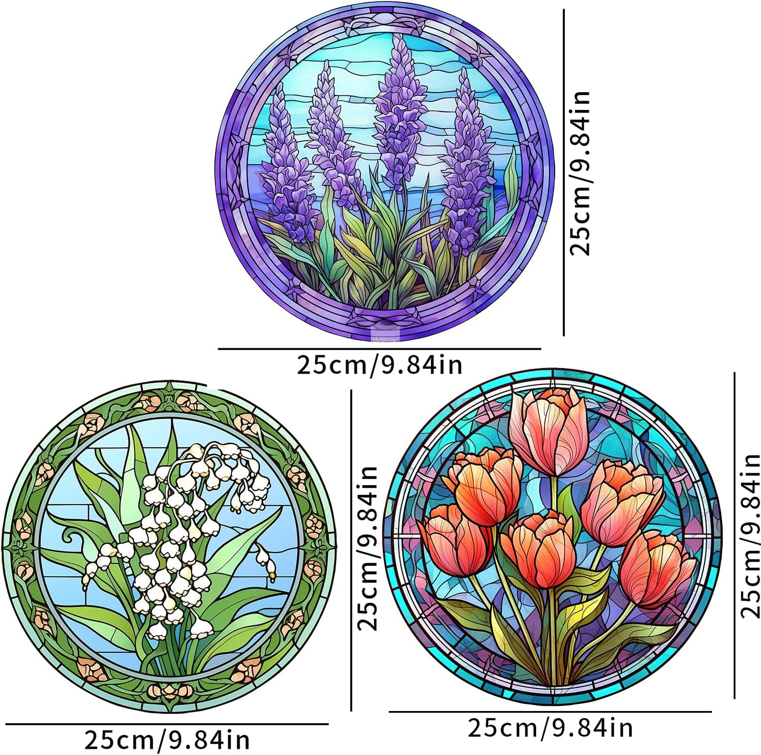 

3 Styles Chrysanthemum Window Electrostatic Stickers Static Glass Sliding Door Vinyl Decals Anti-collision Home Decoration #19