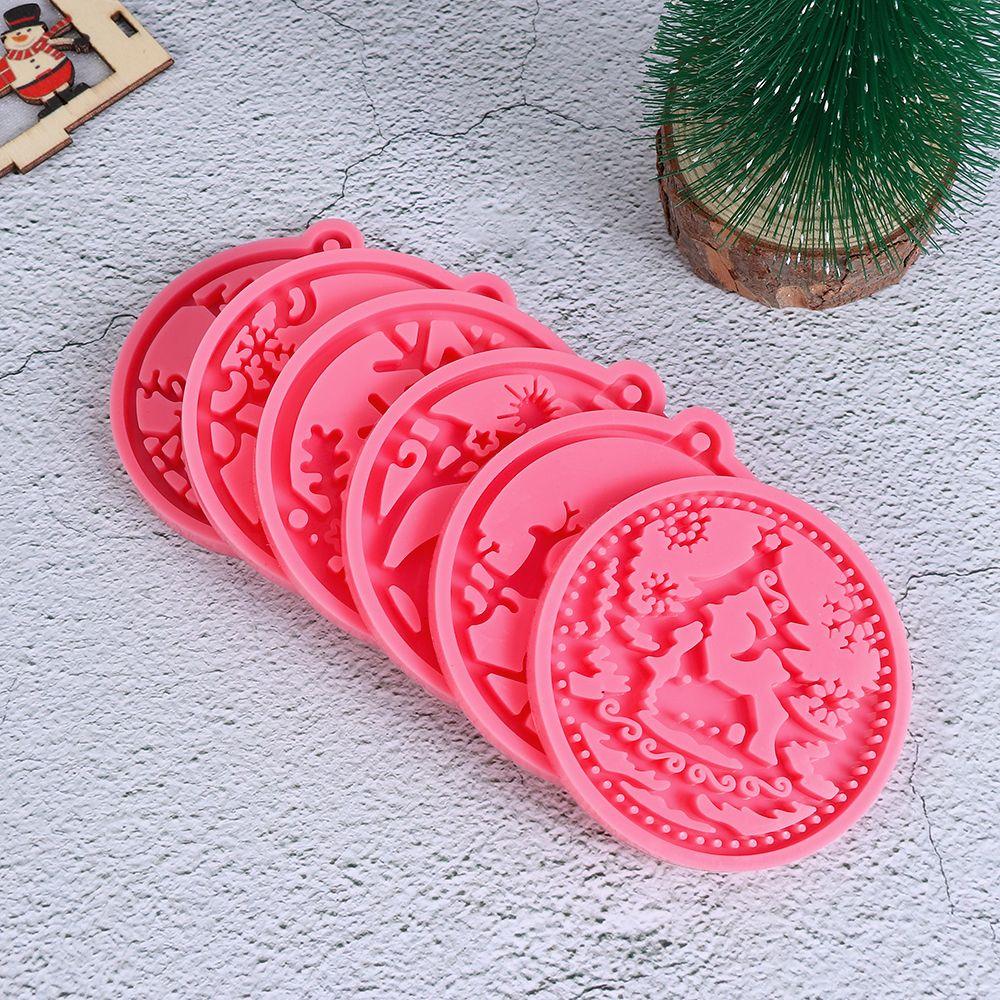 Xmas Ball Cake Tools Clay Mold Jewelry Making Tool Christmas Ball Mold Silicone Moulds Keychain Molds
