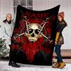 Personalized Custom Name Blanket - Slayer logo Print Design,Blanket for Sofa,Bed,Travel,Camping - Soft and Warm, Great Gift