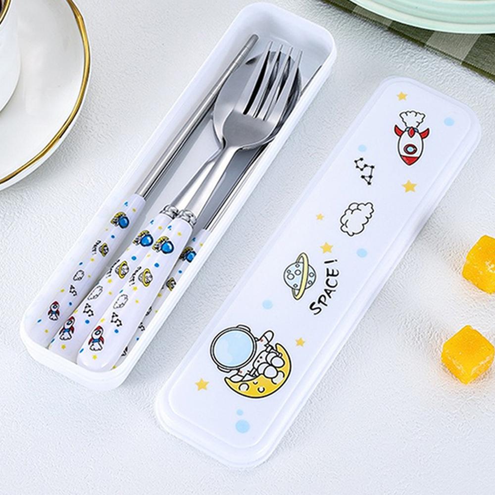 /set Portable Stainless Steel Tableware fold knife utensil spoon set Spoon Fork Knife Dinnerware Camping Cooking flatware
