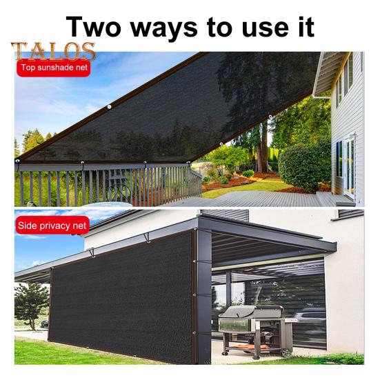 Sunshade Net Reusable Mesh Shade Cloth Tarp Tear-resistant Sunshade Mesh with Reinforced Grommets for Garden Greenhouse Patio Outdoor Sun Protection