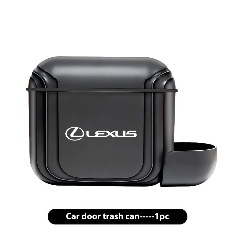 ctkzum1 For Lexus Portable Hanging Car Trash Can Wastebasket Trash Bin with Lid Storage Bin UX250h RX450h CT200h RX400h NX LX GC RX UX