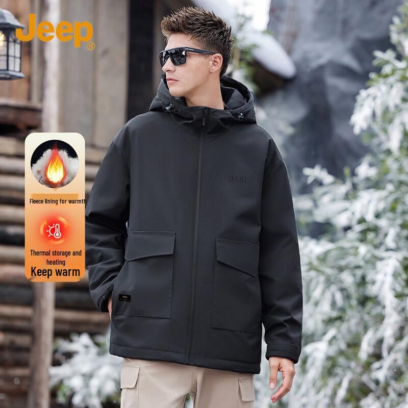 

JEEP Men s Hooded Padded Jacket 2XL
