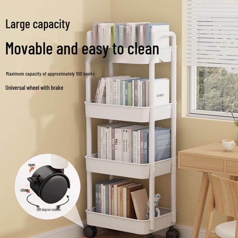Zhaiwanjia 5-Tier ABS Storage Rolling Cart