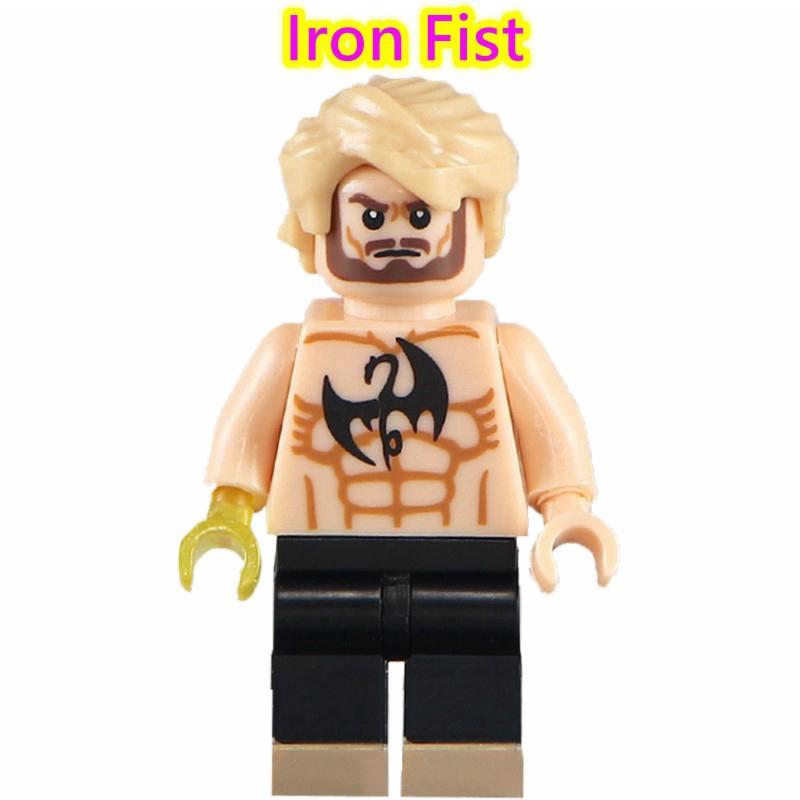 Kompatibel mit Minifiguren Marvel Daredevil Kingpin Iron Fist Bausteine Spielzeug für Kinder