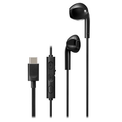 JVC Kenwood JVC HA-FR17UC-B Earphones Wired with Microphone Type C Open Type USB Type-C 1.2m Black HA-FR17UC