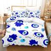 Hip Hop Turkish Evil Eye Bedding Set Single Twin Full Queen King Size Aldult Boys Man Bedroom Duvet Covers Sheet Set