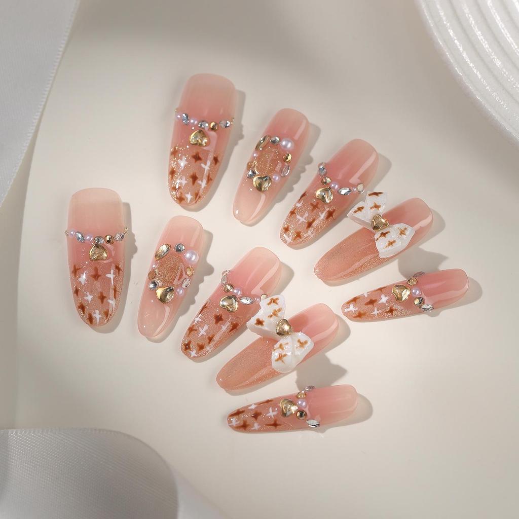 Zhuoshimei Autumn/Winter Handmade French Style Chic Nail Stickers