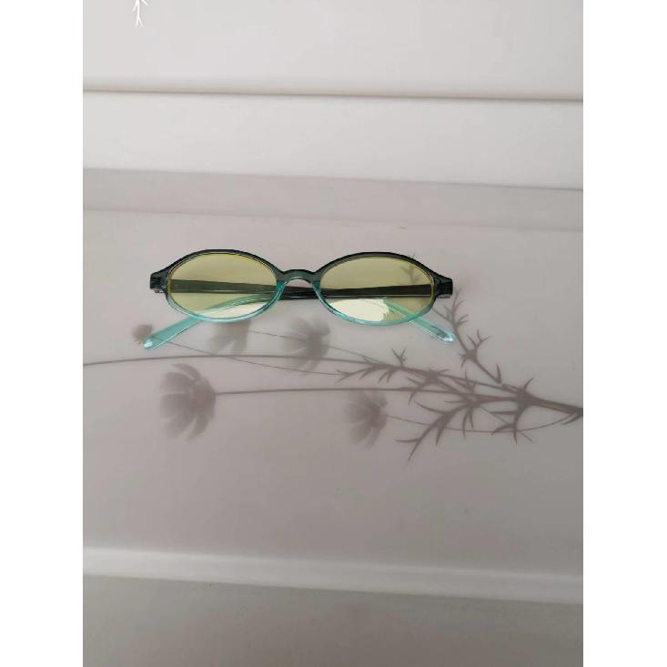 

Japanese women s retro anti-blue light glasses, UV protection, beautifying face shape, can be customized for prescription lenses A Blue+Plano lenses[Trans