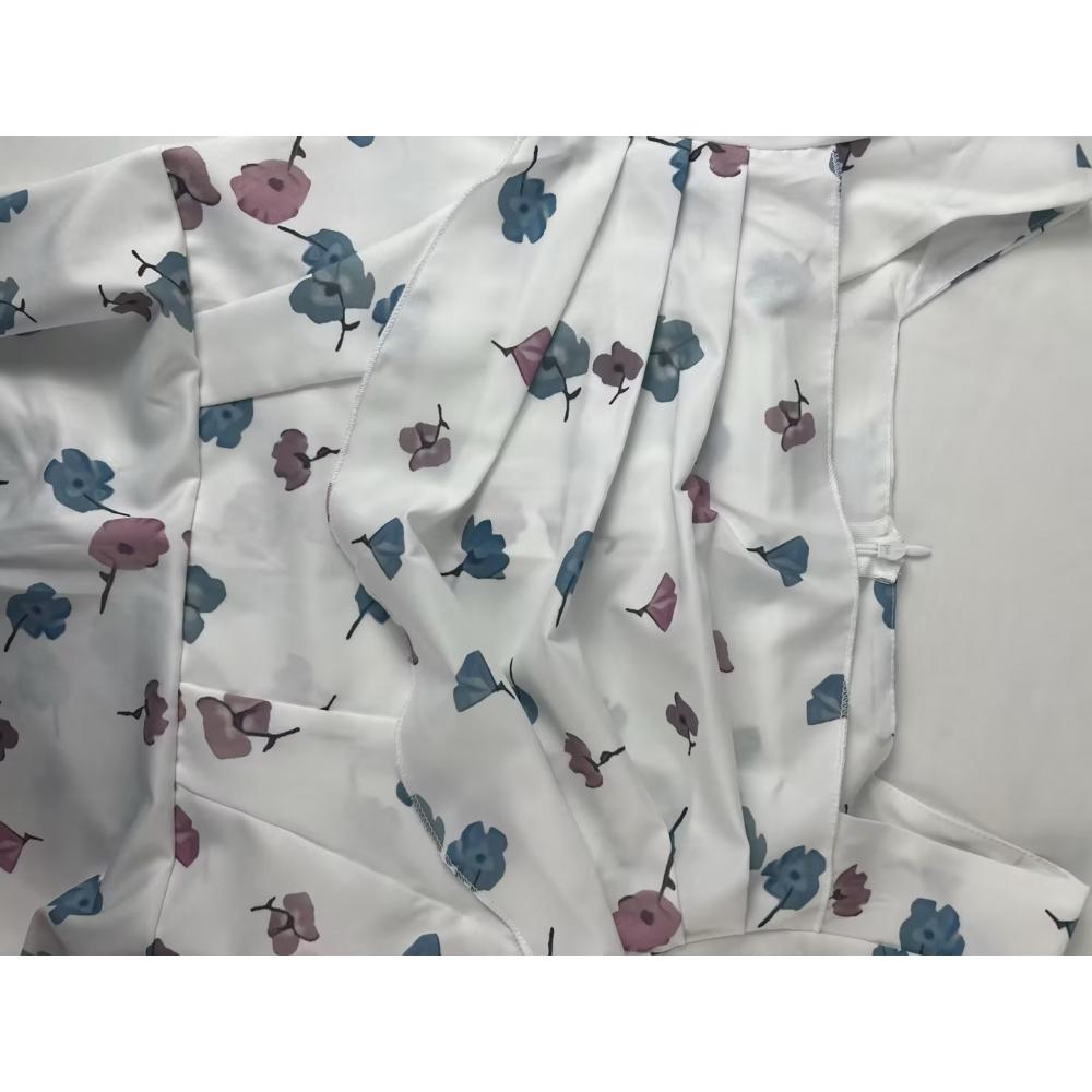 Damen Elegantes Blumiges Raffiniertes Feenhaftes Fließendes Langes Kleid Mit Taille Und Glockenärmeln Kleider Für Mädchen