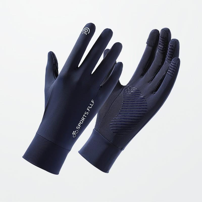 Mens Cycling Gloves With UV Protection Breathable Anti-Slip Half-Finger Delivery Riders Commute Sports