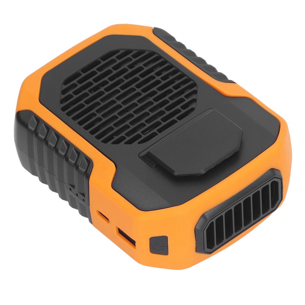 Waist Fan with Lanyard USB Charging 6000mah   5.0V 2.0A 3 Speed Wrable Body Clip Fan for Worker
