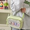 Doll Badge Bag Cute Transparent Badge Display Bag Shoulder Bag Portable For Daily Essentials Outdoor Activities Commuting