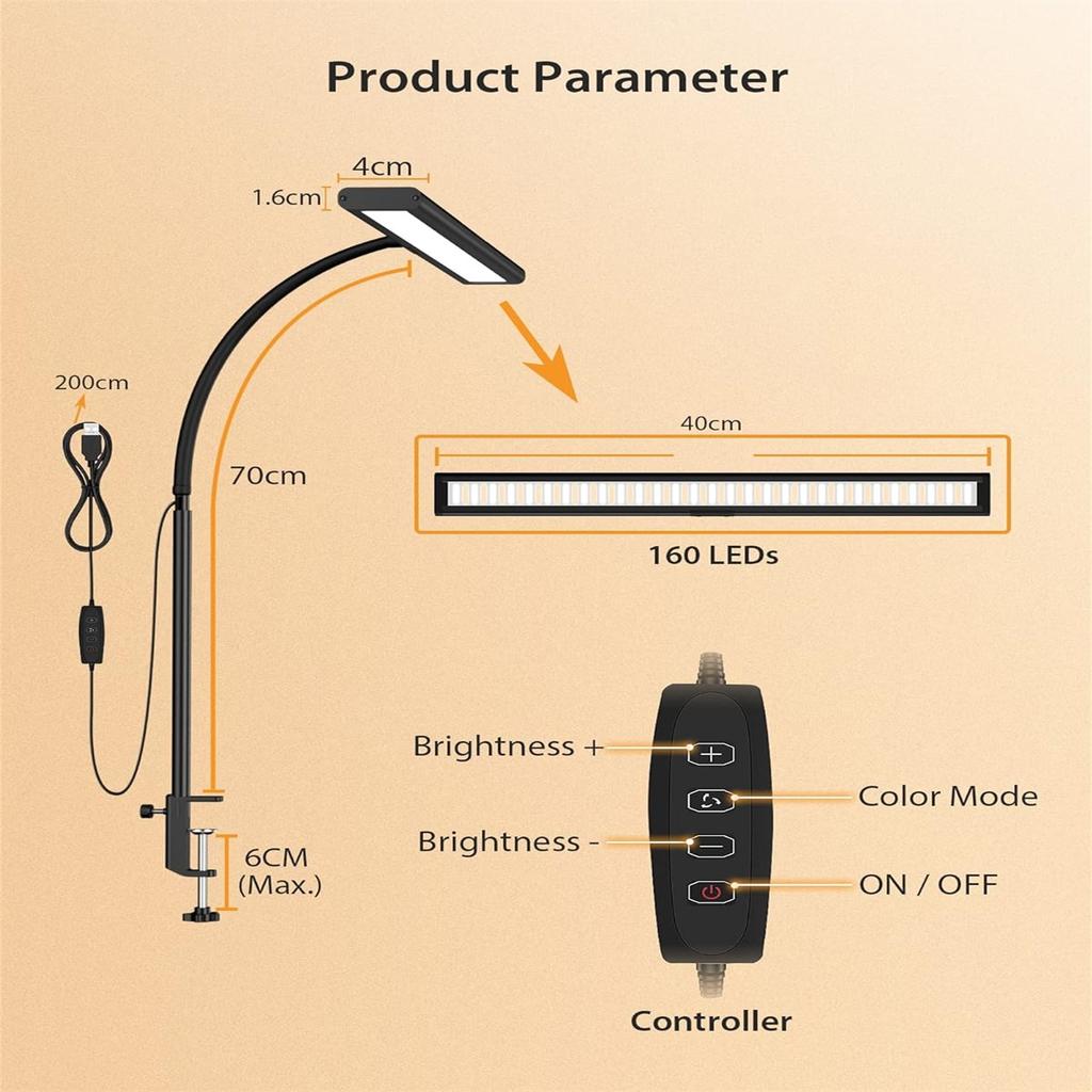 Screen Lamp LED Monitor Light Bar Computer Screen Lamp Stepless Dimmable USB Desk Lamp For Offi Study Reading Lighting