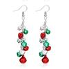 Christmas Santa Snowflake Earrings Cane Candy Bells Elk Earrings Christmas Hat Earrings