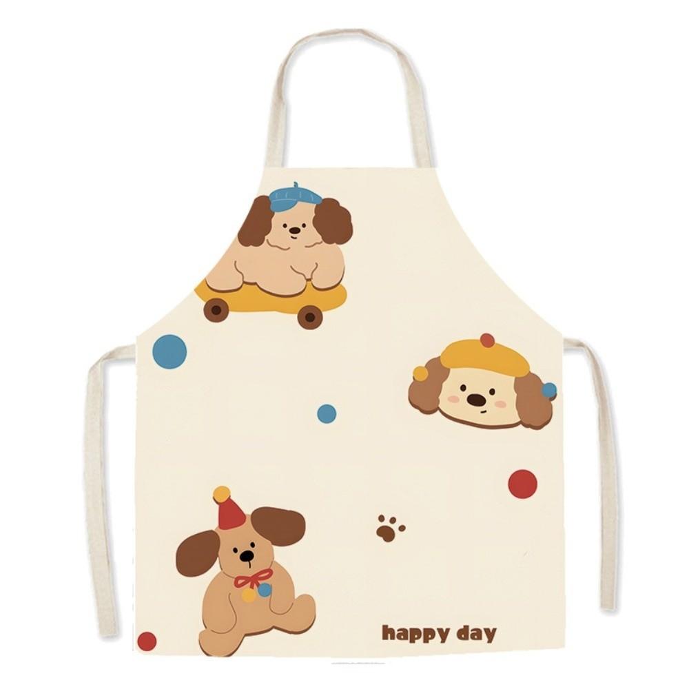 Oil-resistant Cooking Apron Waterproof Household Apron New Halter Neck Apron Kitchen Use E