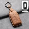 Leather Car Key Case Protector Cover For Mitsubishi Xpander Outlander L200 Asx Pajero Eclipse Cross Montero Soft Lancer Mirage