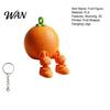 Creative Fruit Figurine 3D Printed Figure Collectible Cute Banana Orange Blueberry Cherry For Adults Shelf Ornament with Dangling Legs for Home Office
