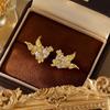 Elegant Butterfly Stud Earrings - Women's Light Luxury, Versatile, and Exquisite Accessory for Daily Wear