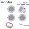 8Ohm 10W Bathroom Ceiling Speaker Background Music System Moisture-proof Aluminum Can Fashion In-ceiling Speaker Sound Quality 5