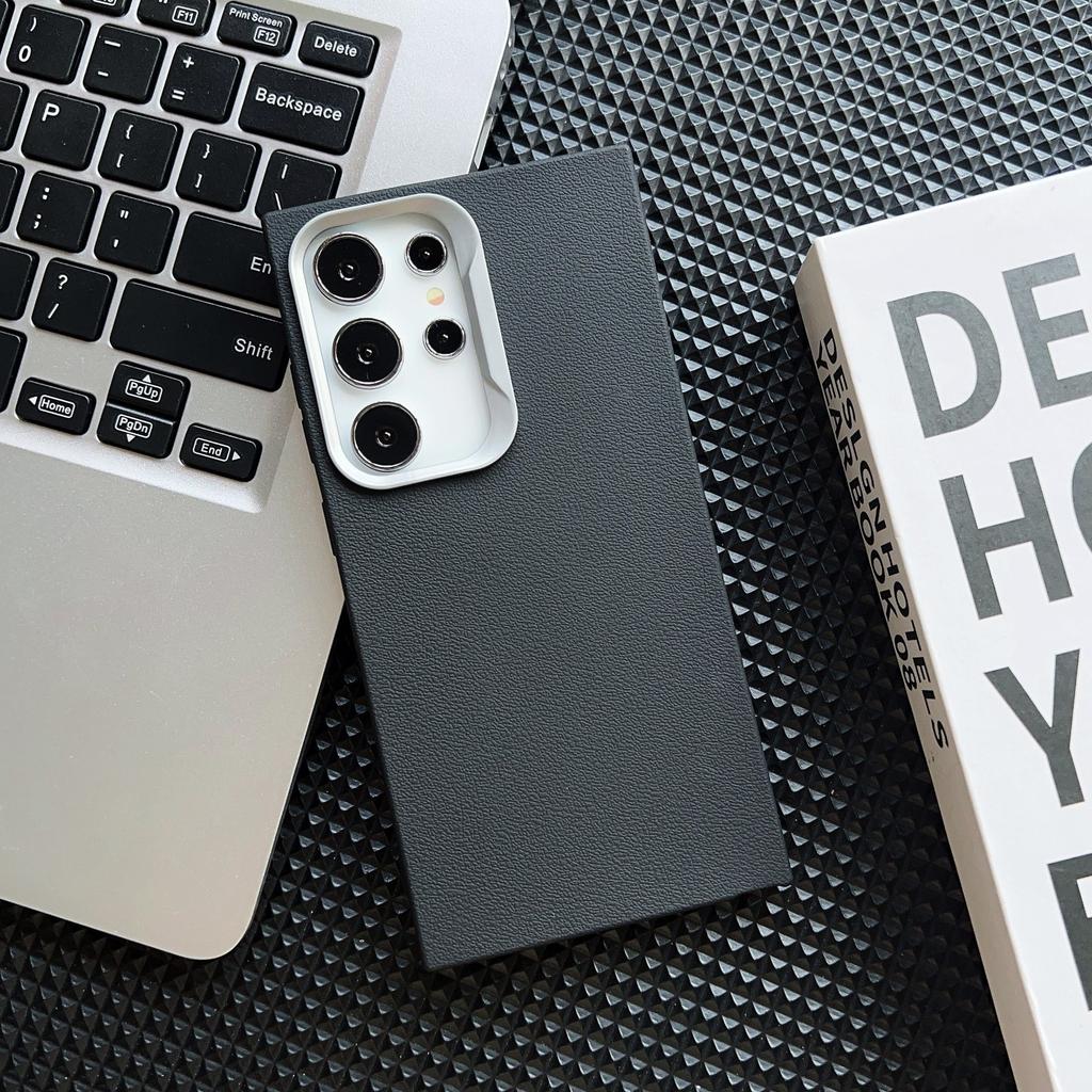 The Samsung S25U Phone Case Features A Simple and Plain Leather Texture, and The S24FE Protective Case, S23A16A55, Exudes A Soft and High-end Feel