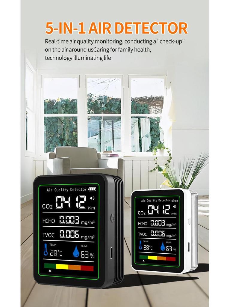 Smart Air Quality Detector: Formaldehyde, CO2, and TVOC Sensor