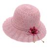 Letni Nowy Słomkowy Kapelusz Moda Falista Krawędź Kokardka Kapelusz-Basen Tkanie Trawy Plażowy Kapelusz Przeciwsłoneczny